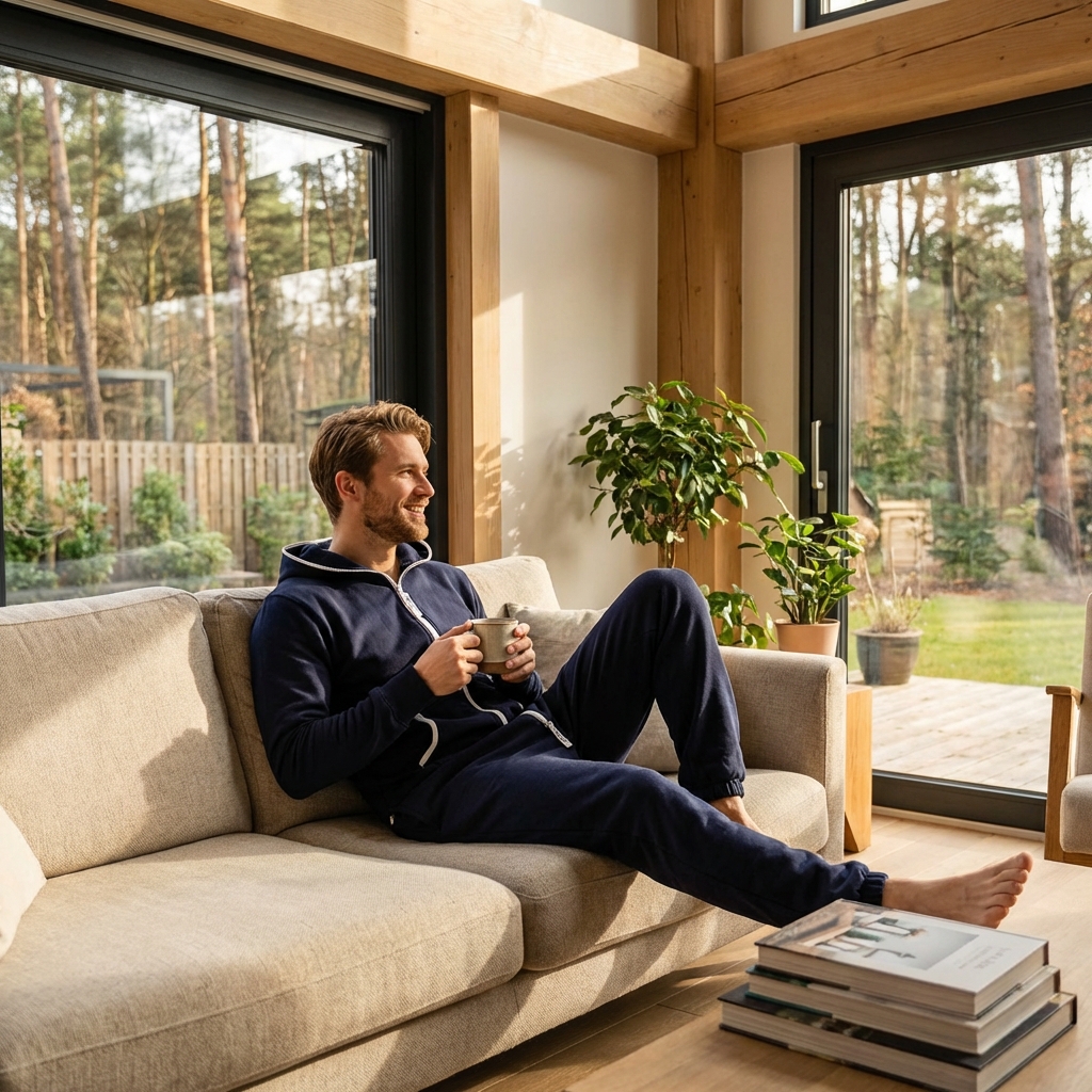 Dunkelblauer Einteiler Herren Overall