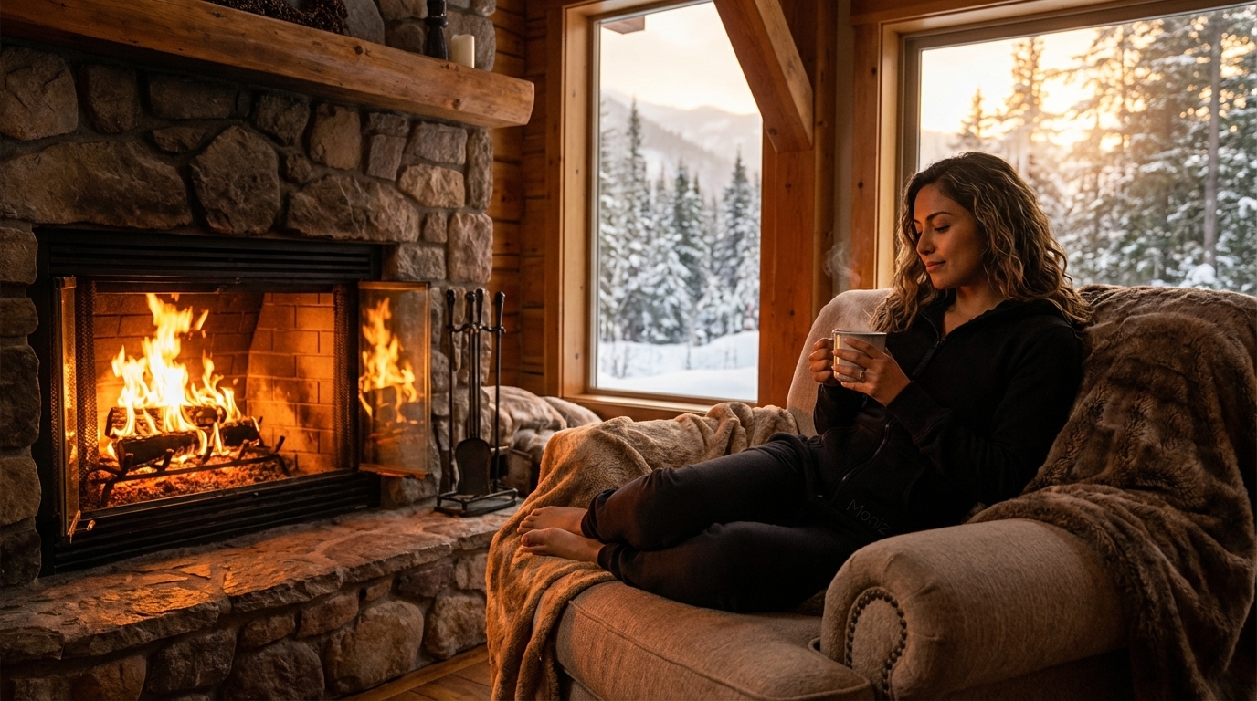 Jumpsuit schwarz für Winter