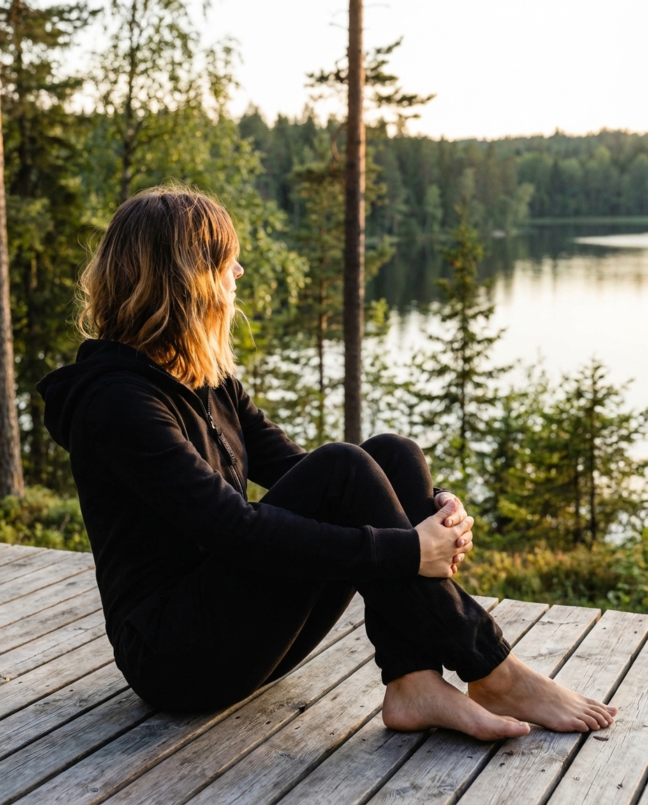 Jumpsuit schwarz warm Moniz