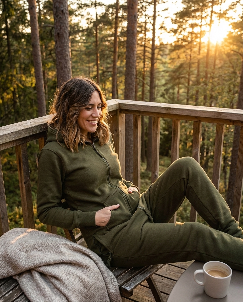 Jungle Green Jumpsuit dunkelgrün Damen von Moniz