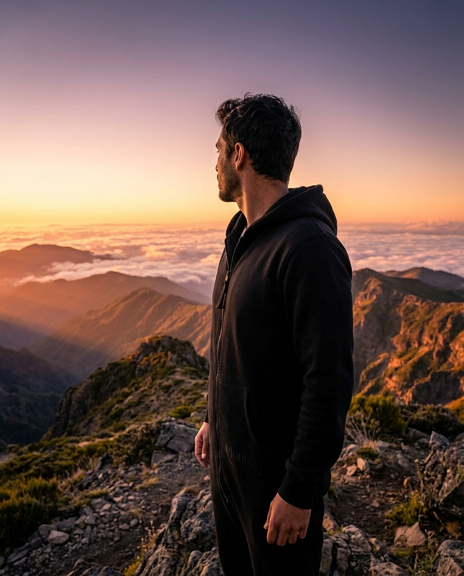 Moniz Vulcano Black Jumpsuit schwarz Herren