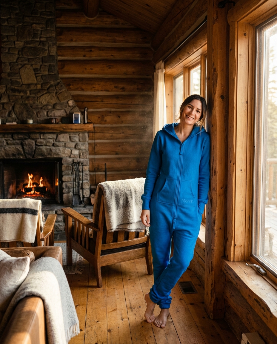 blauer Onesie für Frauen