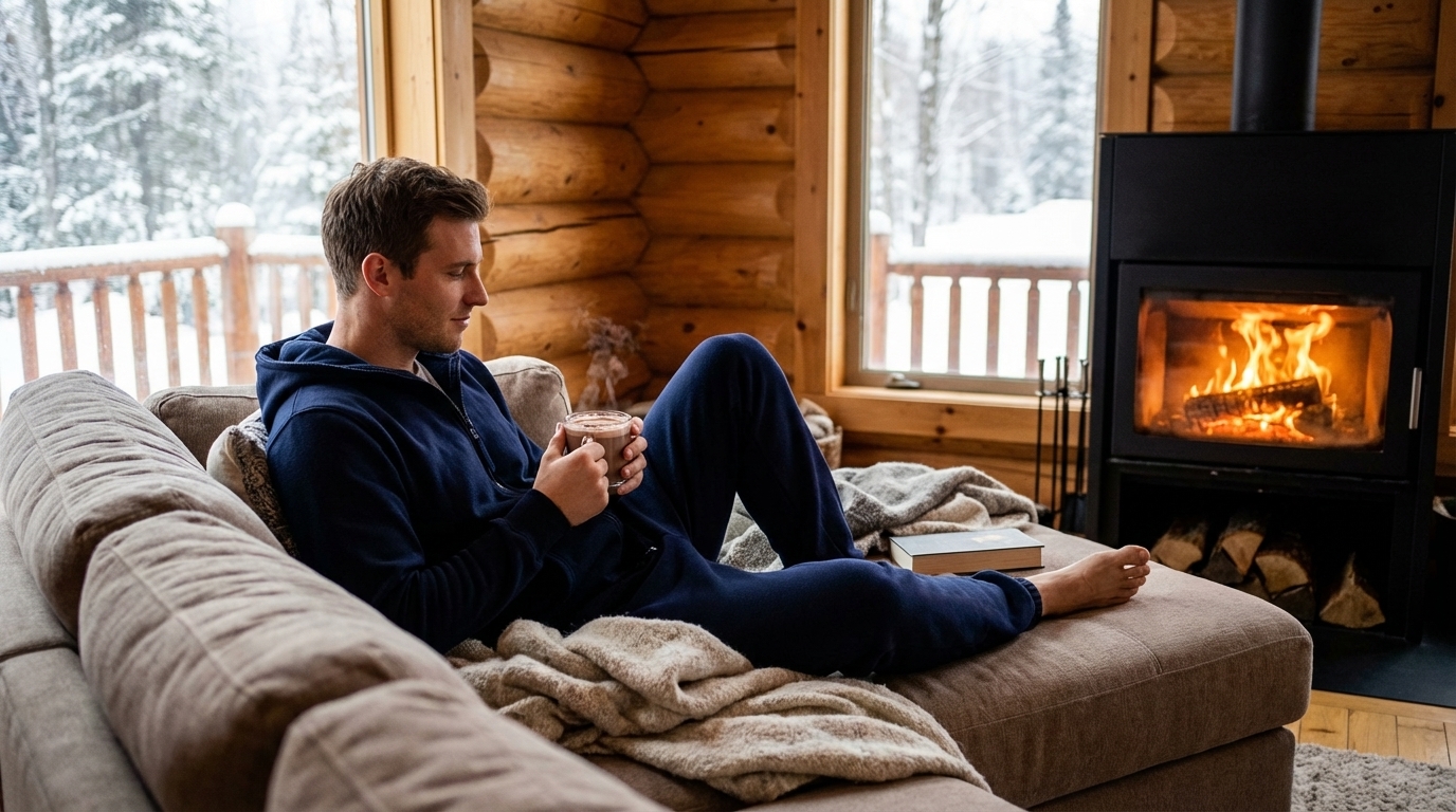 herren einteiler dunkelblau winter